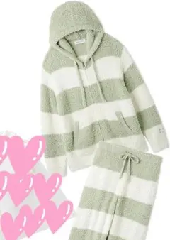 新品GELATO PIQUE HOMME ボーダー上下セット Lサイズ　ミント