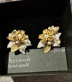 【美品】　アンティーク風　イヤリング