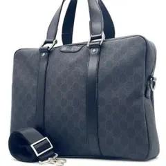 【極美品】GUCCI グッチ GGインプリメ ブリーフケース 2way カーキ 極美品】GUCCI グッチ GGインプリメ ブリーフケース 2way カーキ
