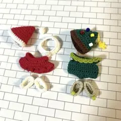 5cmたっち赤ちゃんドール服972 クリスマス