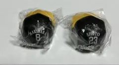 福岡ソフトバンクホークス　ユニフォームキャップキーホルダー周東右京・牧原大成2個