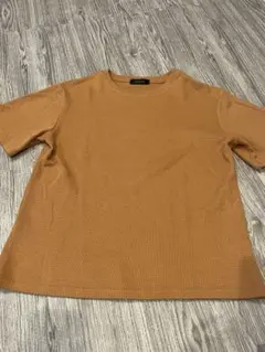 半袖／ワッフルクルーネックトップスのサムネイル