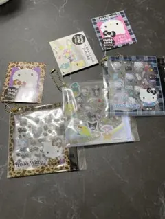 ま*ん様 ハローキティ サンリオキャラクター　プチパーツ3点セット