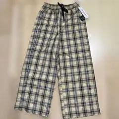 新品　LOVE RABBY チェック柄ロングパンツ　サイズ150