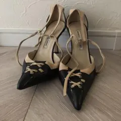 ヒール　マノロブラニク　本革