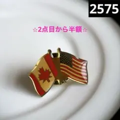 ⭐︎2点目から半額⭐︎ヴィンテージピンバッジ ピンズ アメリカ カナダ 国旗