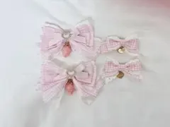 LIZ LISA ストロベリーギンガムリボンクリップ