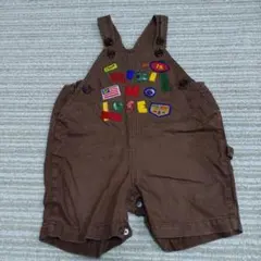 ミキハウス　MIKIHOUSE ブラウン　ベビー用　オーバーオール