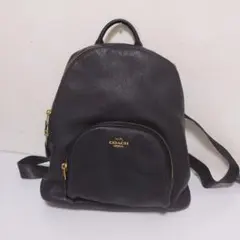 coach コーチ リュック Cロゴ ポリッシュド ペブル ターンロック シボ