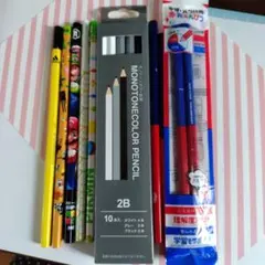 モノトーンカラー鉛筆 10本入＆バラ鉛筆セット
