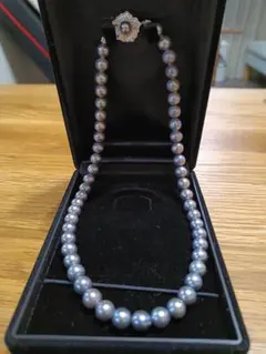 南洋パールネックレス グレー56cm 留め具SILVER刻印 - メルカリ