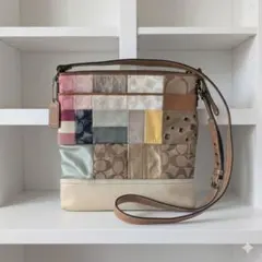 ​【希少・Y2K】COACH コーチ パッチワーク ショルダーバッグレトロポップ