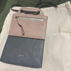 genten スマホショルダーバッグ バイカラー