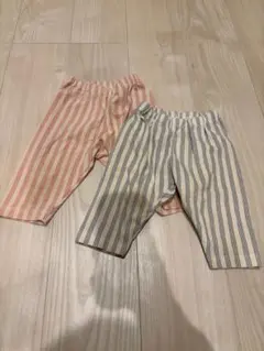 ストライプ柄パンツ2枚セット 90 UNIQLO