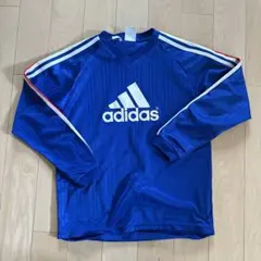 adidas 青 長袖 シャツ 160