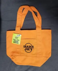 Trader Joe's トレーダージョーズ　トートバッグ　トレジョ　オレンジ