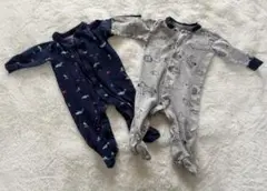 動物柄・海の生き物ロンパース2点セット6ヶ月(70cm)