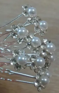 パール付きヘアピン 10本セット