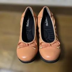 Balancoire フラットシューズ 23.5cm オレンジ