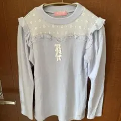 Mezzo Piano ライトブルー 長袖カットソー