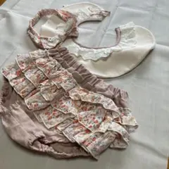 新品 ズッパディズッカ 3点セット 80cm スタイ・ブルマ・ヘアバンド