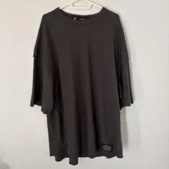 GU アンダーカバー　ドライワッフルTシャツ 半袖　カーキ　XLサイズ