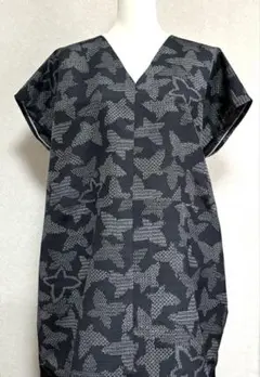 着物リメイク 蝶々柄 ワンピース チュニック