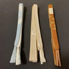新品 未使用品 帯締め 3本セット フォーマル 金