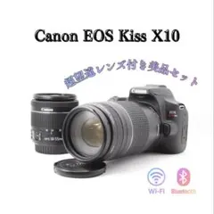 Canon Kiss X10 ダブルレンズ Wi-Fi 初心者向け 手ぶれ補正 - メルカリ