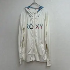 ✨ ロキシー ROXY ラッシュガード　長袖 ジップアップパーカー ホワイト