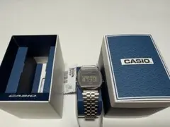 【新品未使用】CASIO A159WEVJ-2JR カシオクラシック 青海波のサムネイル