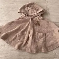 ジェラピケ　フード付き ポンチョ 80 -90