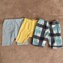 西松屋　ベビー用ハーフパンツ 3色セット