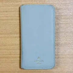 【ブックタイプケース】 iPhone 14pro LANVIN en Bleu