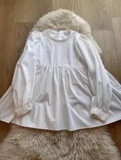 25SS yori スカラップヘムフレアトリコットカットソー ホワイト - メルカリ