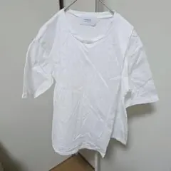 STUDIOUS　ステュディオス ホワイト 半袖Tシャツ　1708のサムネイル
