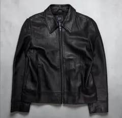美品 90s OLD GAP カウハイド レザー シングルライダースジャケット 極美 90's オールドギャップ OLD GAP レザージャケット カウハイド