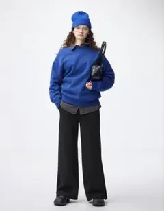 GUジーユーパフスウェットバギーパンツ丈長め