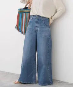 サムシング　スーパーワイドデニムパンツのサムネイル