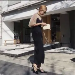 Ameri Vintage AIRY SLEEVE TIGHT DRESS S