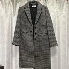 AZUL by moussy チェック柄 ロングコート M