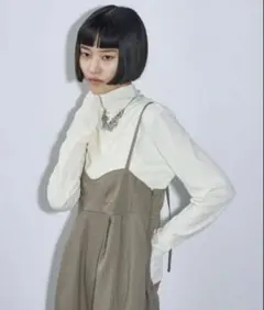 THE YOn 　ハイネックフィンガーホールカフベロアトップス