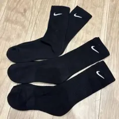 Nike 黒 ソックス 3足セット25-28cmのサムネイル