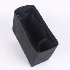 【新品未使用】ファスナー付バッグインバッグ【グレー】②