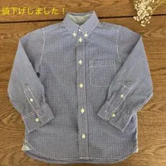 ［kids 110cm］H&M ギンガムチェックシャツ 長袖 再値下げ
