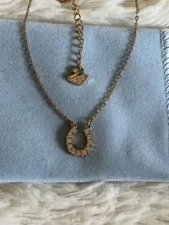 SWAROVSKI スワロフスキー ネックレスFacetSwan ローズゴールド - メルカリ