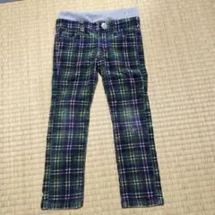 MPS チェック柄コーデュロイパンツ 110cm