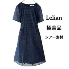 現行品】Leilian 異素材切り替えワンピース Aライン 3XL相当 - メルカリ