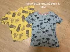 （120cm） BUZZ FUZZ ＆H&Mキッズ Tシャツ 2枚セット