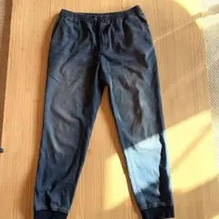 GU ダークブルー イージーパンツ デニム　中古品 最終お値下げm(_ _)m